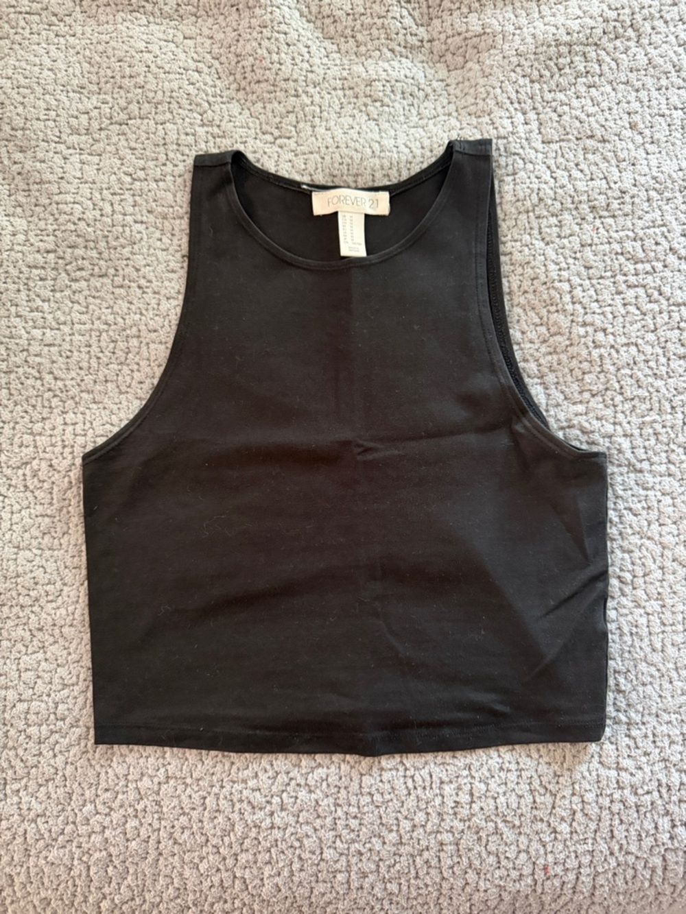 Forever 21 Black Cropped Tank